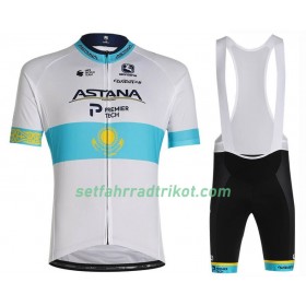 Fahrradbekleidung Radtrikot Kurzarm + Trägershorts 2020 Astana Pro Team N003